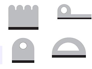 Sponge Rubber Seals with Adhesive Backing